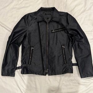 John Varvatos USA XL Biker Moto 2 Way Zip Jacket
